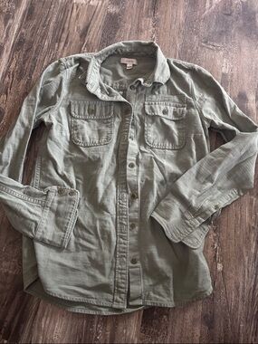 J. Crew Sage Green Collared Shirt